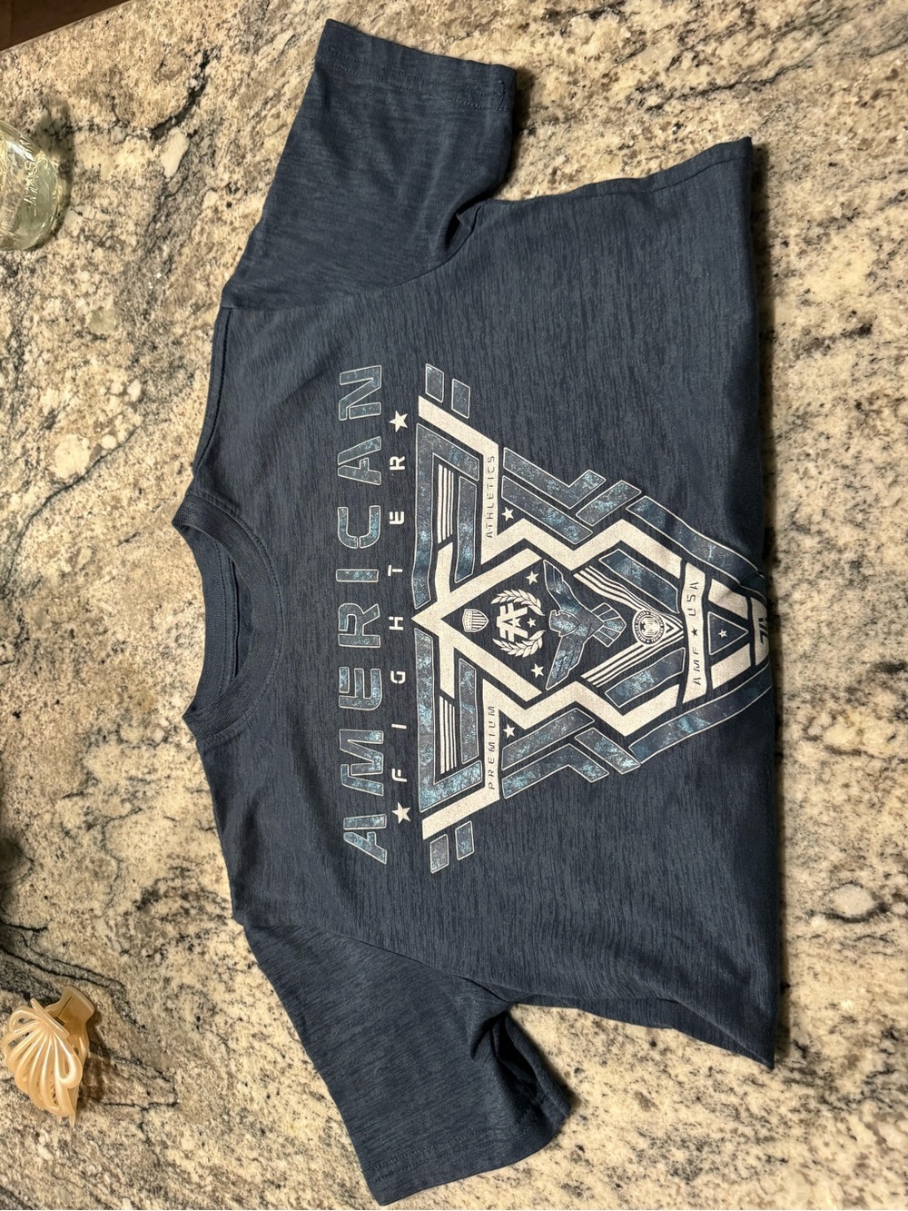 American Fighter Boys Navy Graphic Short Sleeve Tee